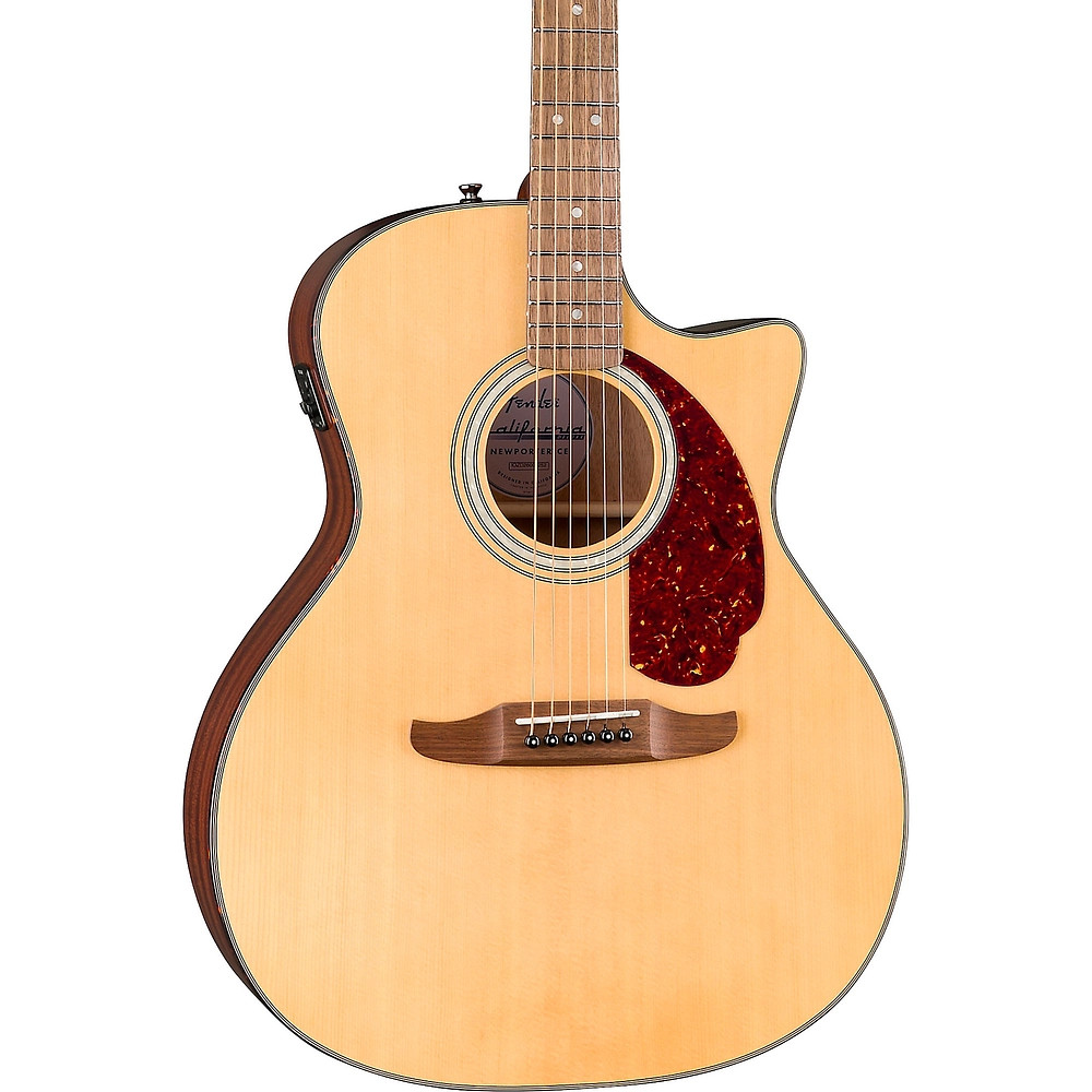 Fender California Deluxe Newporter CE AcousticElectric Guitar  Natural