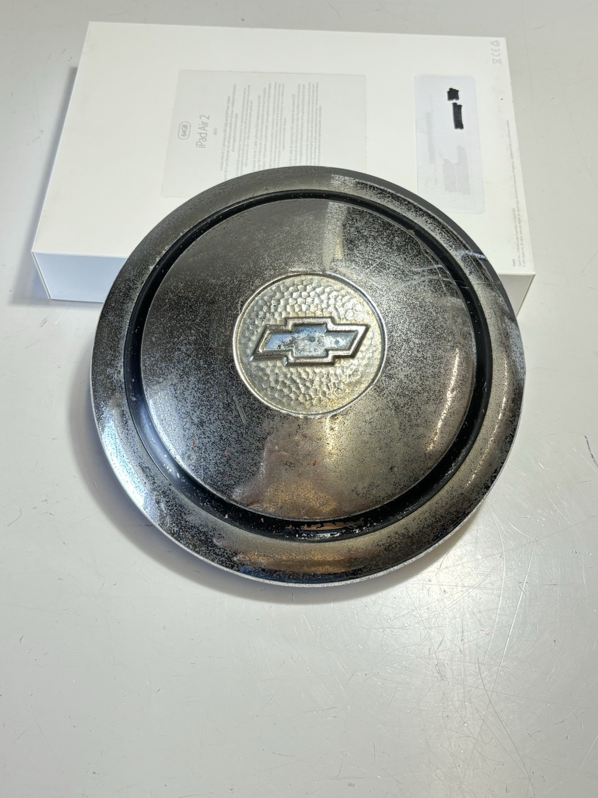 (1) 1932 33 34 35 Chevrolet Chrome Hubcap , Original