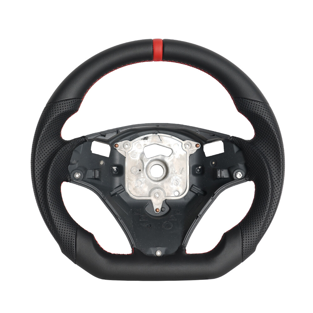 Full Leather Sport Leather Steering Wheel For BMW E90 E92 E93 M3 328i 335i DTC