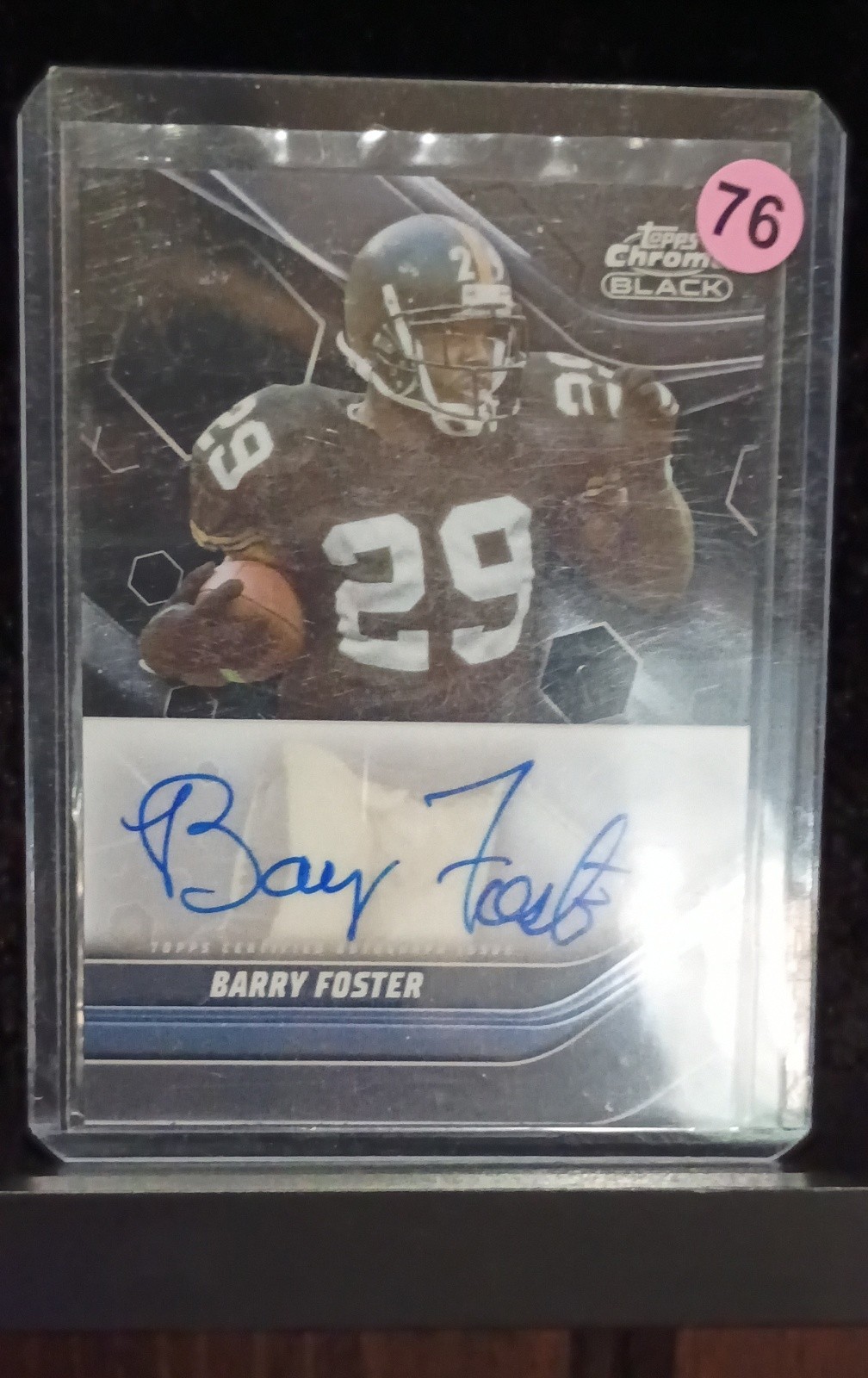 2023 Topps Composite - Topps Chrome Black Autographs Barry Foster #TCBA-BFO (AU) 2023 Topps Composite - Topps Chrome Black Autographs Barry Foster #TCBA-BFO (AU)