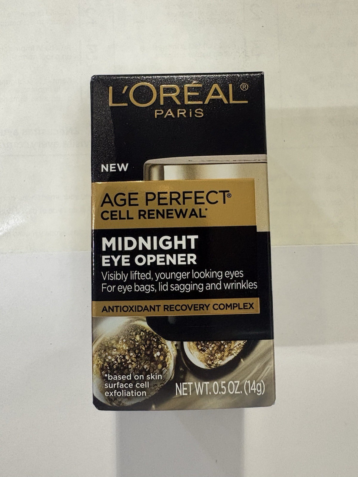 L'Oreal Paris Age Perfect Cell Renewal Midnight Eye Opener 0.5 oz NEW