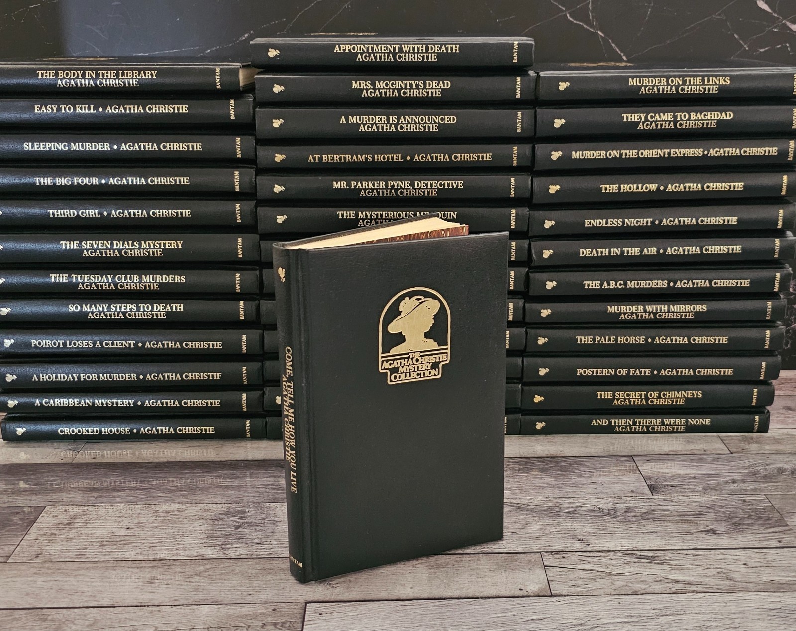 Agatha Christie Mystery Collection Bantam Books Leatherette Hardcover - YOU PICK