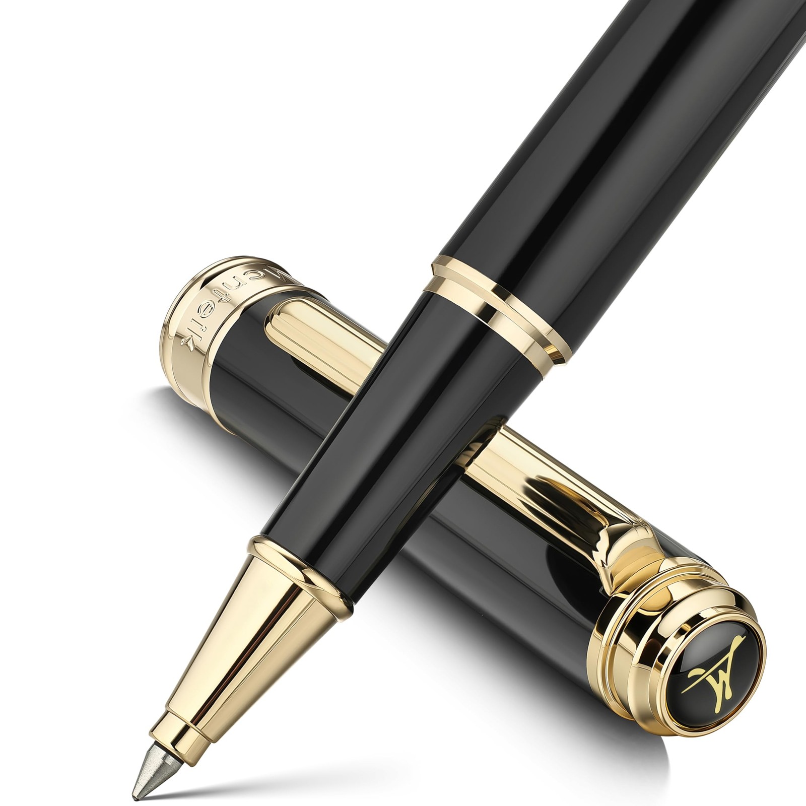 MCNTEIK 317 Rollerball - Stunning Luxury Black Lacquer Pen with 24K Gold Fini... MCNTEIK 317 Rollerball - Stunning Luxury Black Lacquer Pen with 24K Gold Fini...