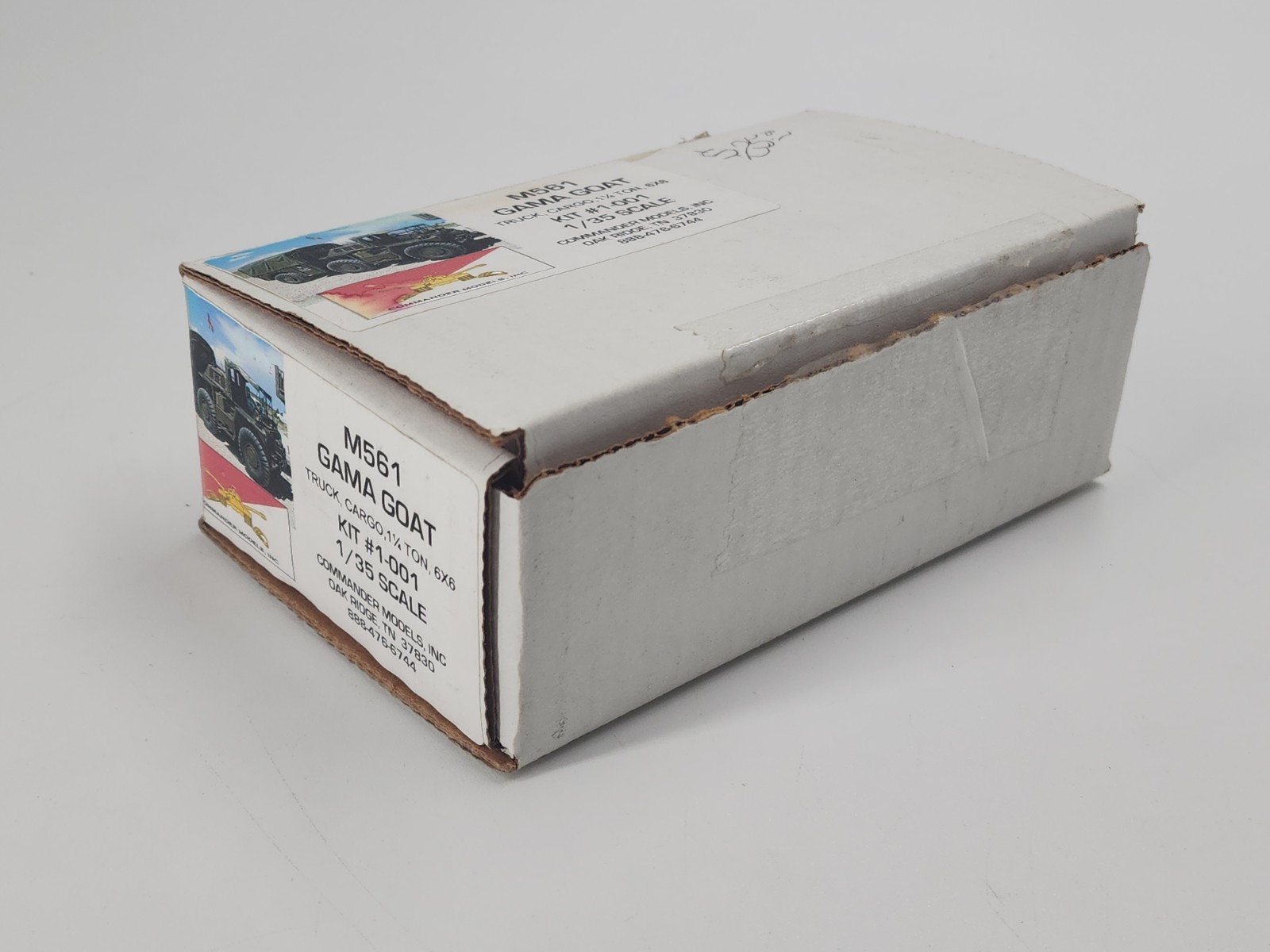 Commander Models 1/35 M561 Gama Goat Resin Model Kit Open Box.