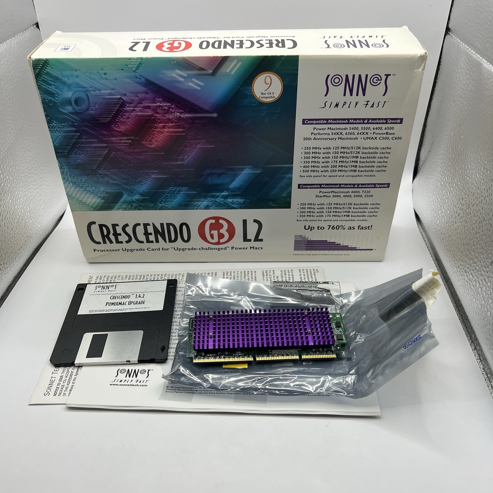 Sonnet Crescendo G3 L2 300MHz Processor CPU Upgrade Macintosh PowerMac - In Box