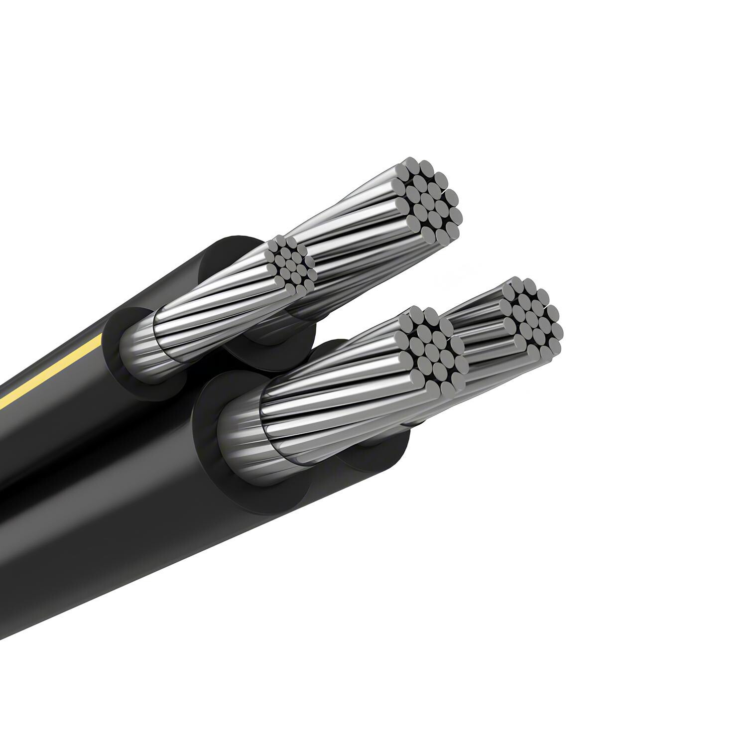 175' Dyke 2-2-2-4 Aluminum URD Underground Direct Burial Cable (115 Amp) 600V
