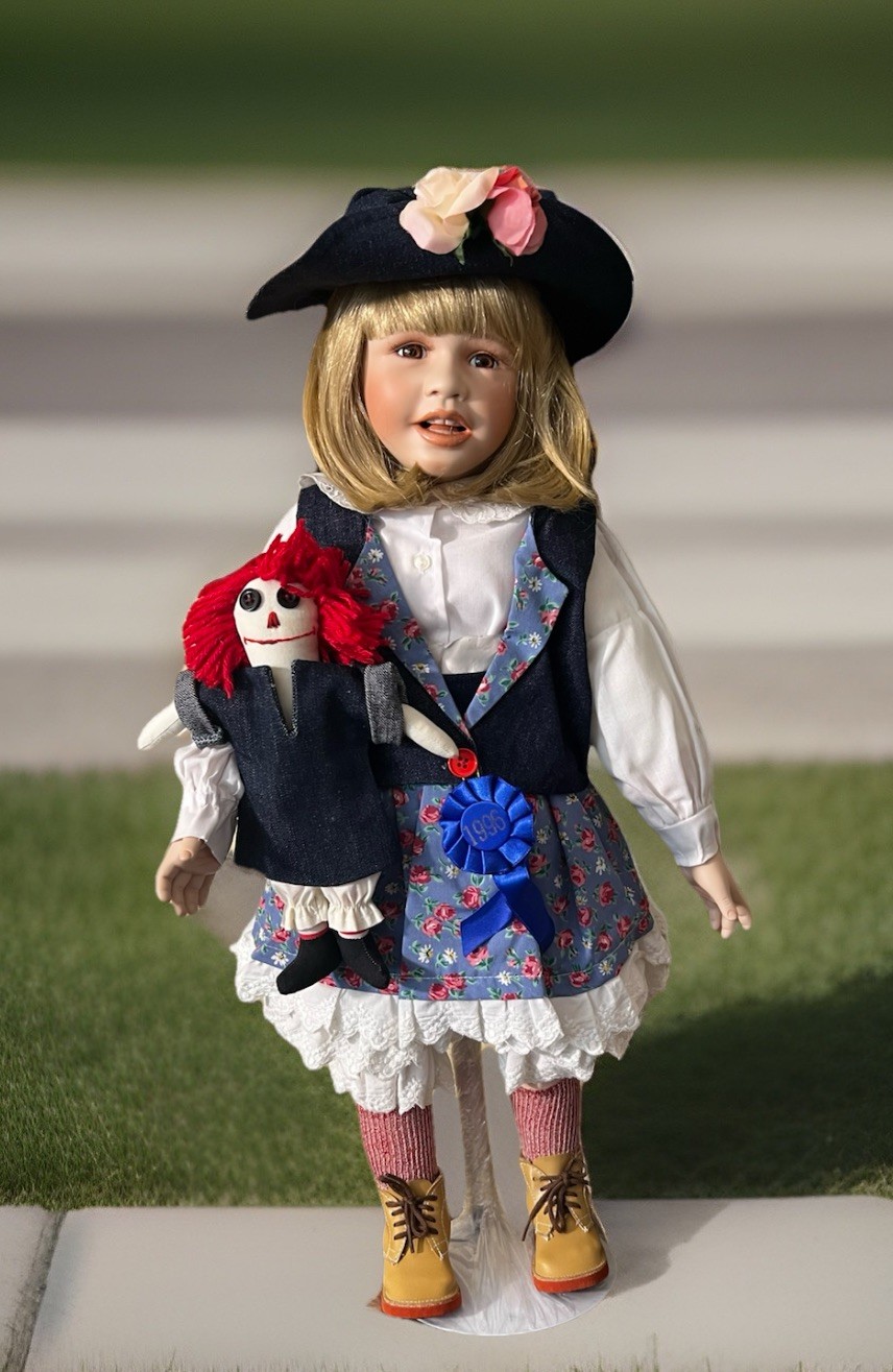 Vtg Artist International Porcelain Doll“Teri” LE 503/2500, 1996,24”By Kaye Wiggs