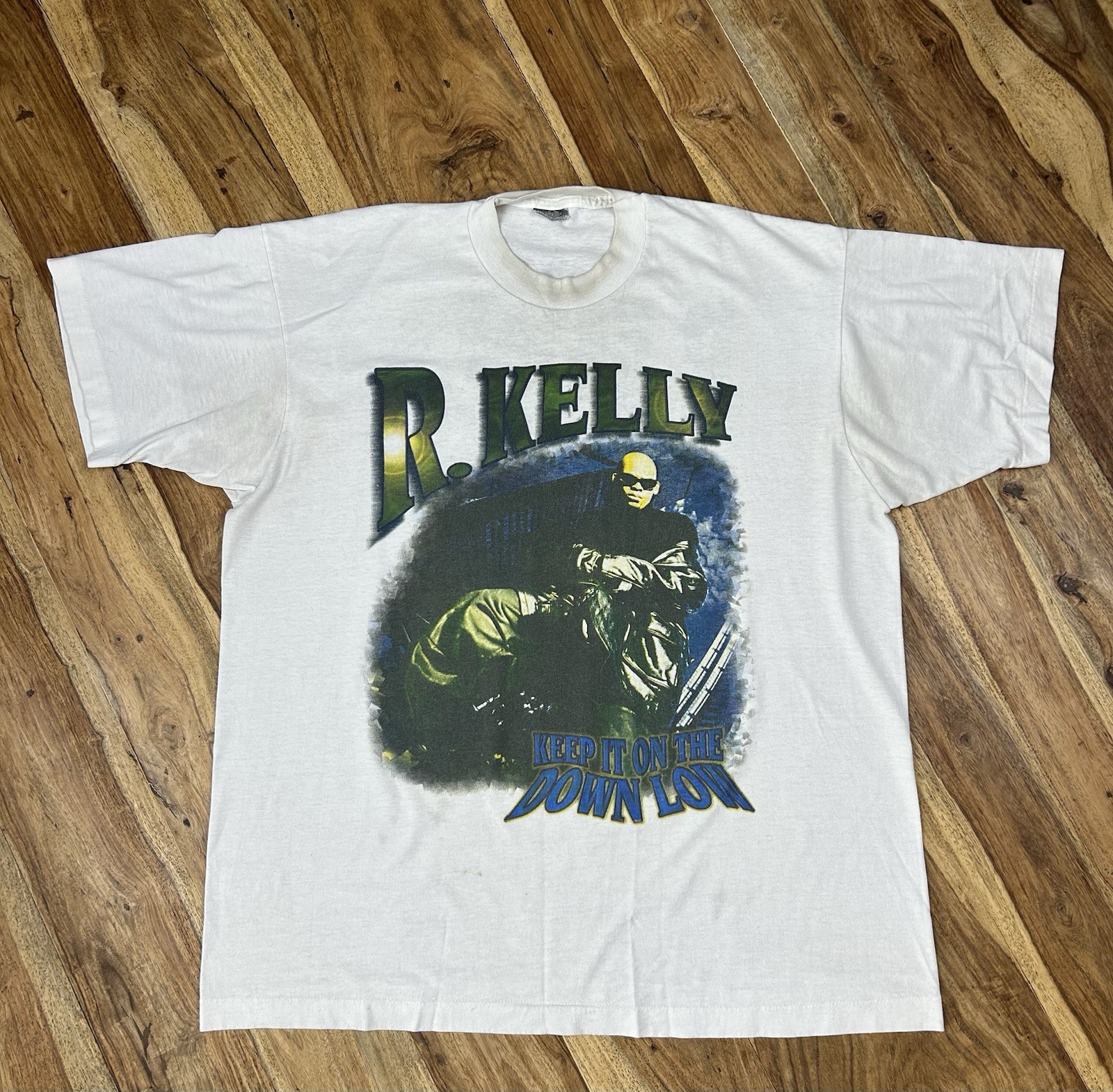 Rare Vtg 1996 R.Kelly Top Secret Tour Rap T-Shirt Single Stitch Fits Mens Sz L