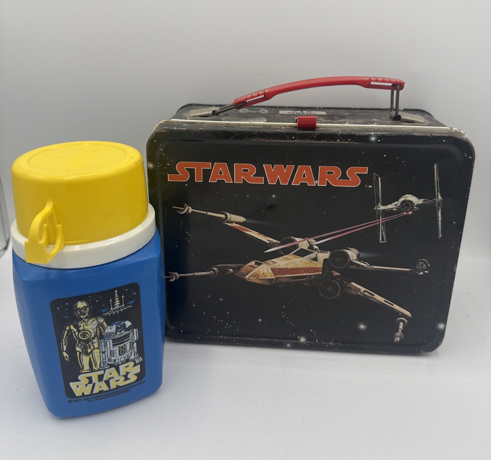 Star Wars A New Hope Metal Lunchbox With Thermos Vintage 1977 Version 1