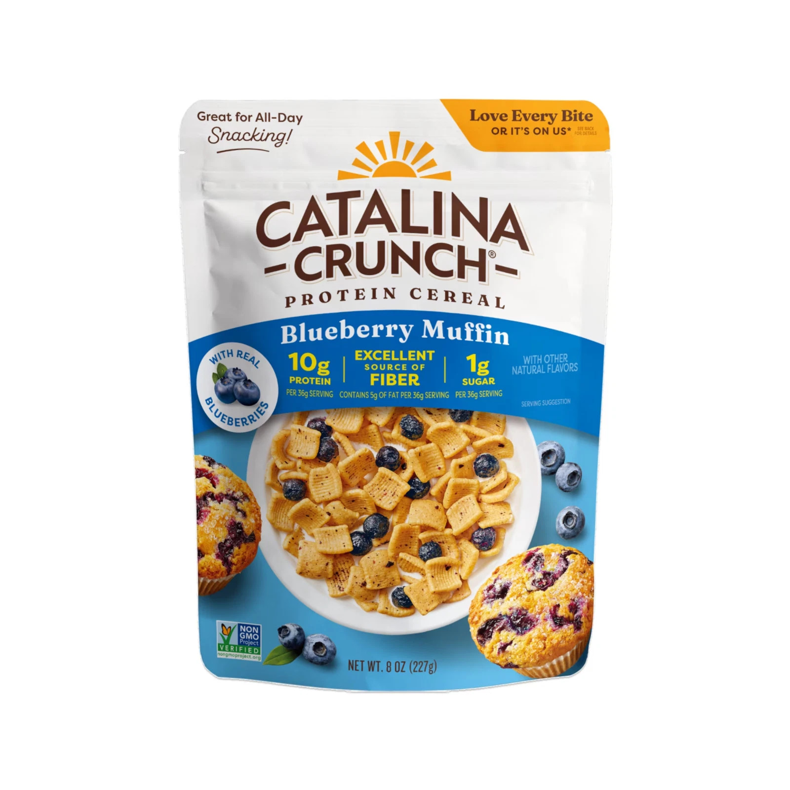 Catalina Crunch Protein Cereal, Blueberry Muffin With Real Blueberries 8 oz Catalina Crunch Protein Cereal, Blueberry Muffin With Real Blueberries 8 oz