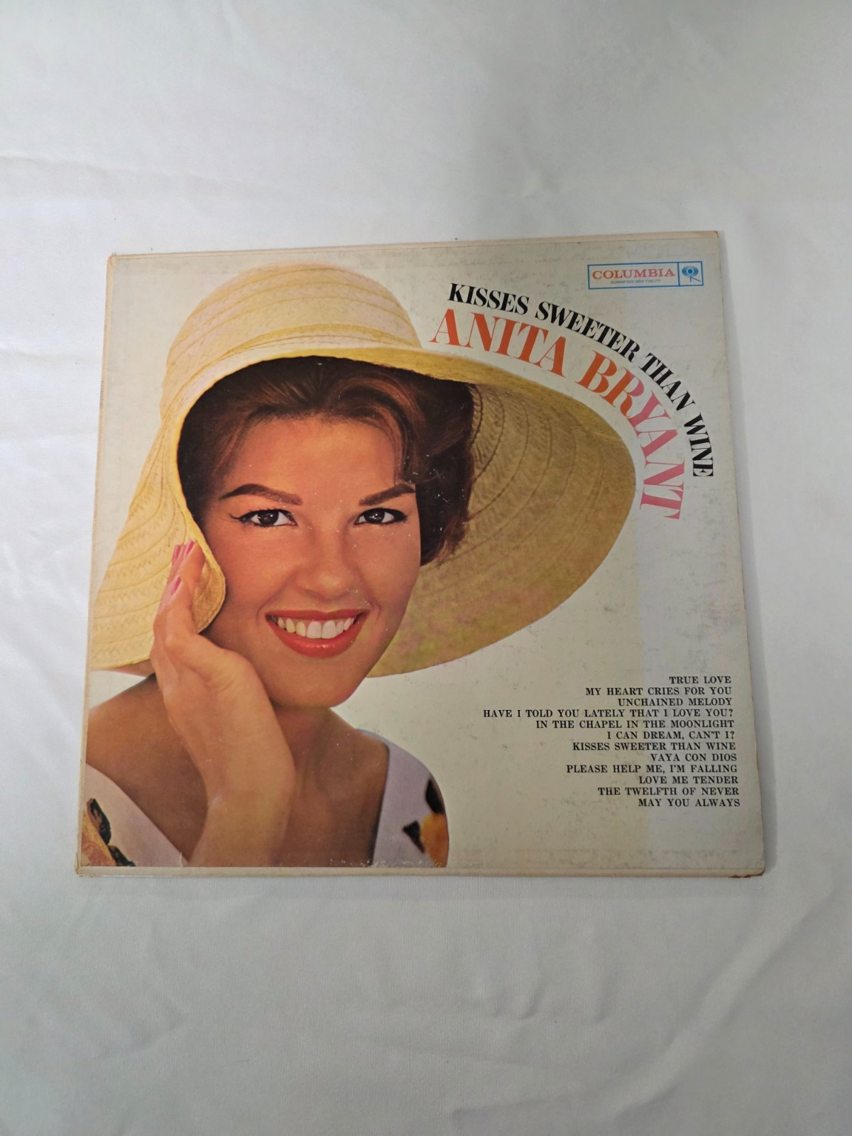 Anita Bryant - Kisses Sweeter Than Wine Vinyl LP Anita Bryant - Kisses Sweeter Than Wine Vinyl LP