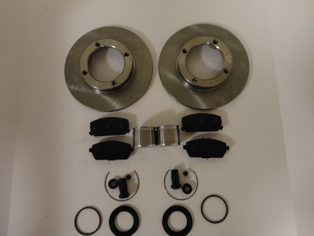 Mitsubishi Minicab Front Brake Rotors & Pads and Caliper kit Early U42T 1990-94