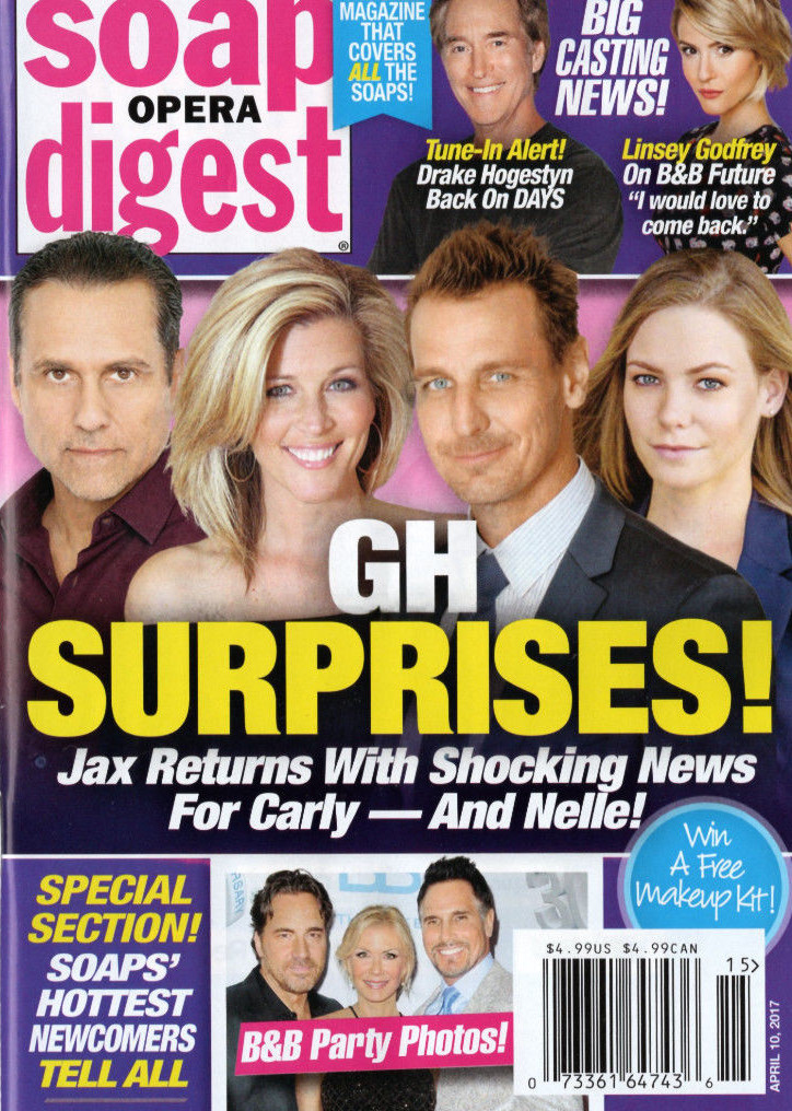 Soap Opera Digest April 10 2017 Ingo Rademacher Chloe Lanier Courtney Hope