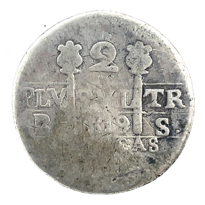 1819 BS Venezuela Caracas Silver 2 Reales Ferdinand VII Coin #2