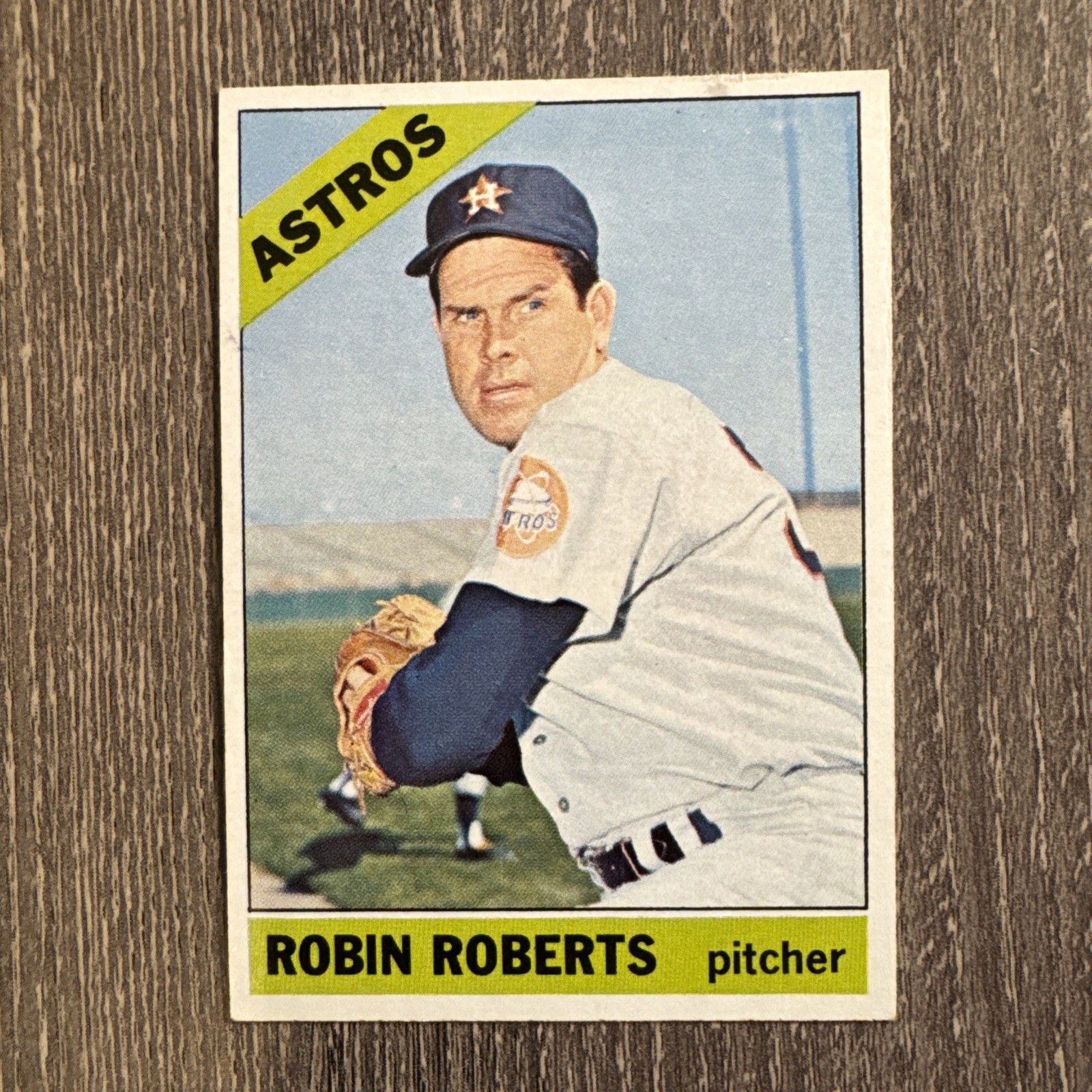 1966 Topps Baseball Card #530 Robin Roberts Houston Astros SP HIGH NUMBER VG-EX