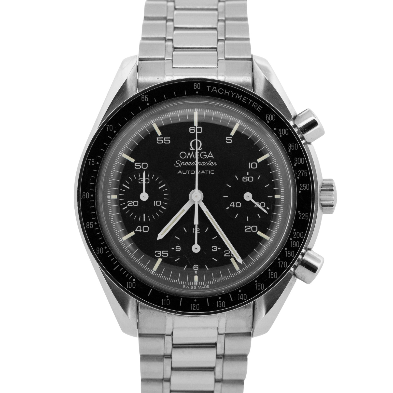 Omega Speedmaster Reduced 3510.50.00 Black Stainless Steel 3510.50 39mm Watch