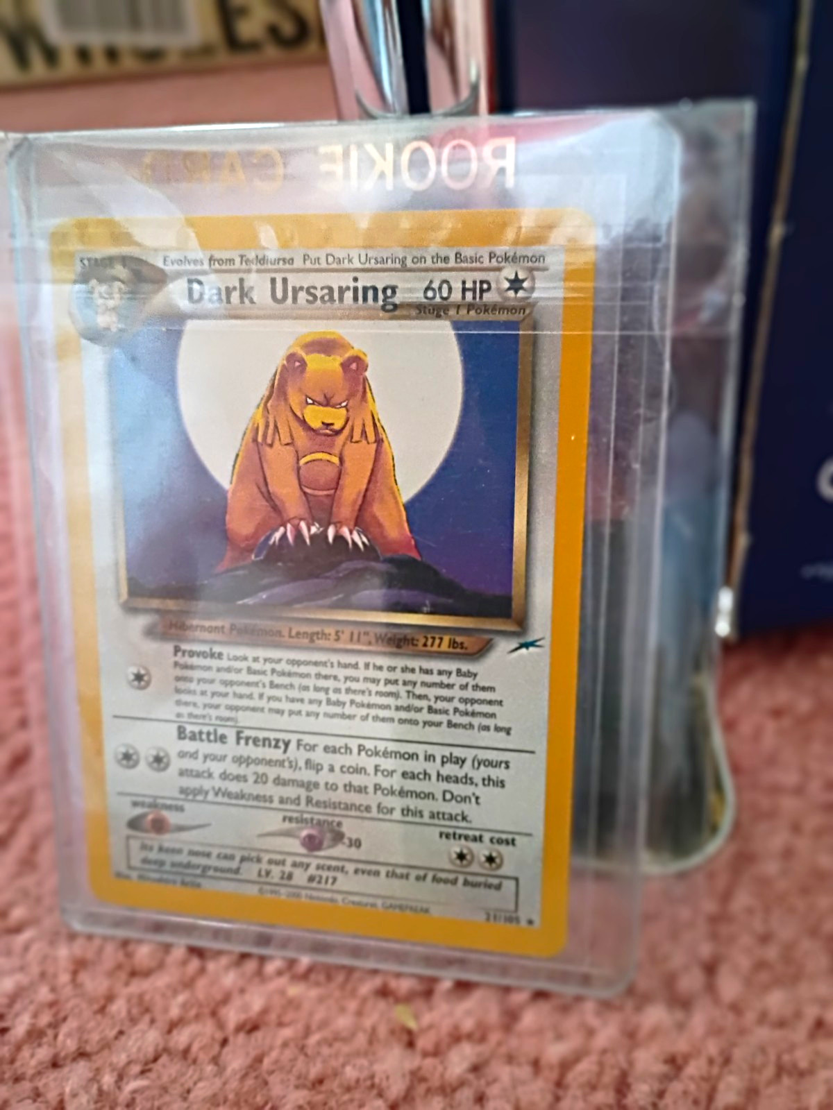Pokemon TCG Dark Ursaring 21/105 Neo Destiny Rare Regular Stage 1 HP 60 EN