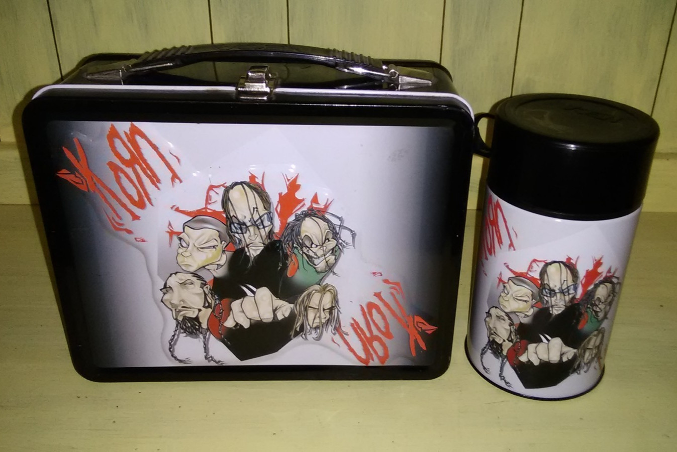 Korn Metal Lunchbox & Thermos NECA 2003 Rare VG Condition