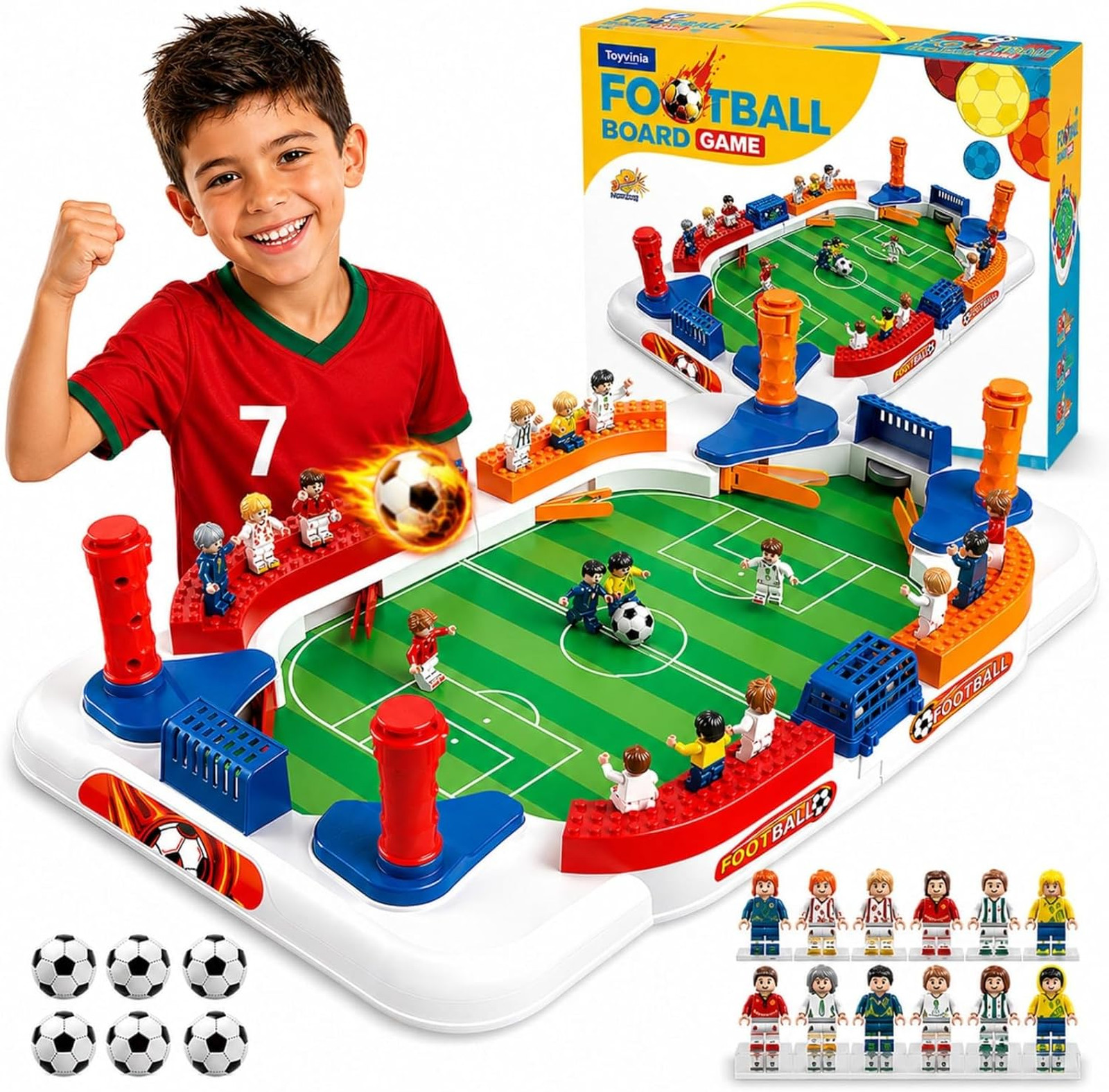 Mini Foosball Soccer Board Game for Kids Indoor Family Fun Toy