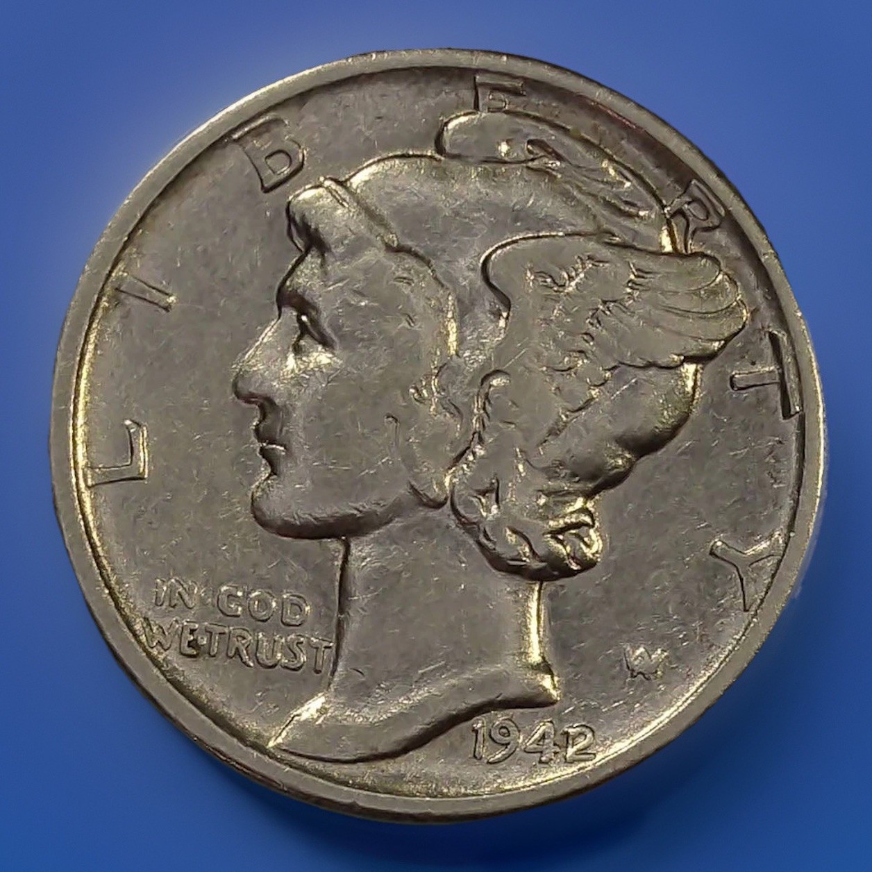 1942/1 Mercury Dime Overdate – Strong Clear Date -Popular Variety- Philadelphia