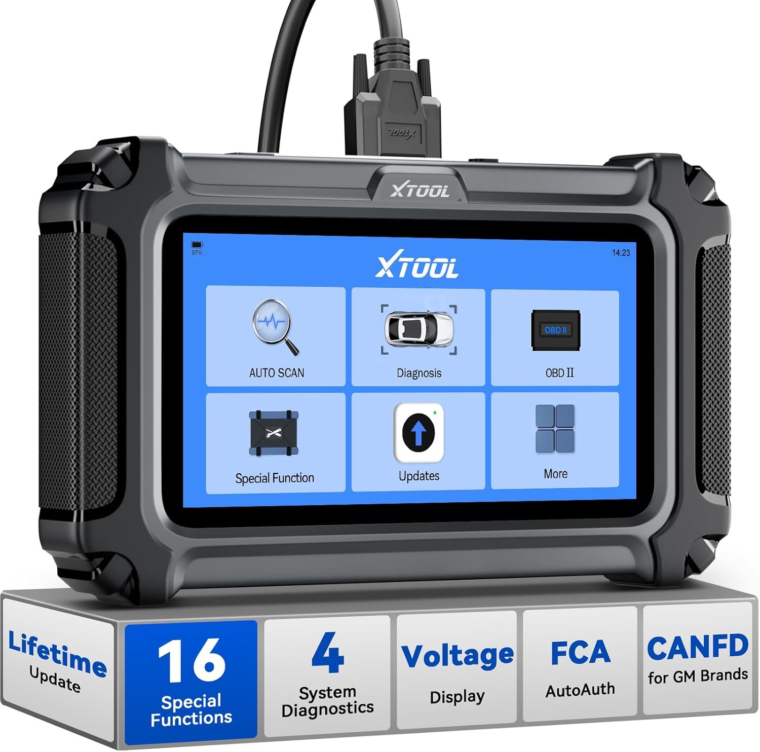 XTOOL D5S Automotive OBD2 Scanner Engine Transmission SRS ABS Diagnostic Tool US