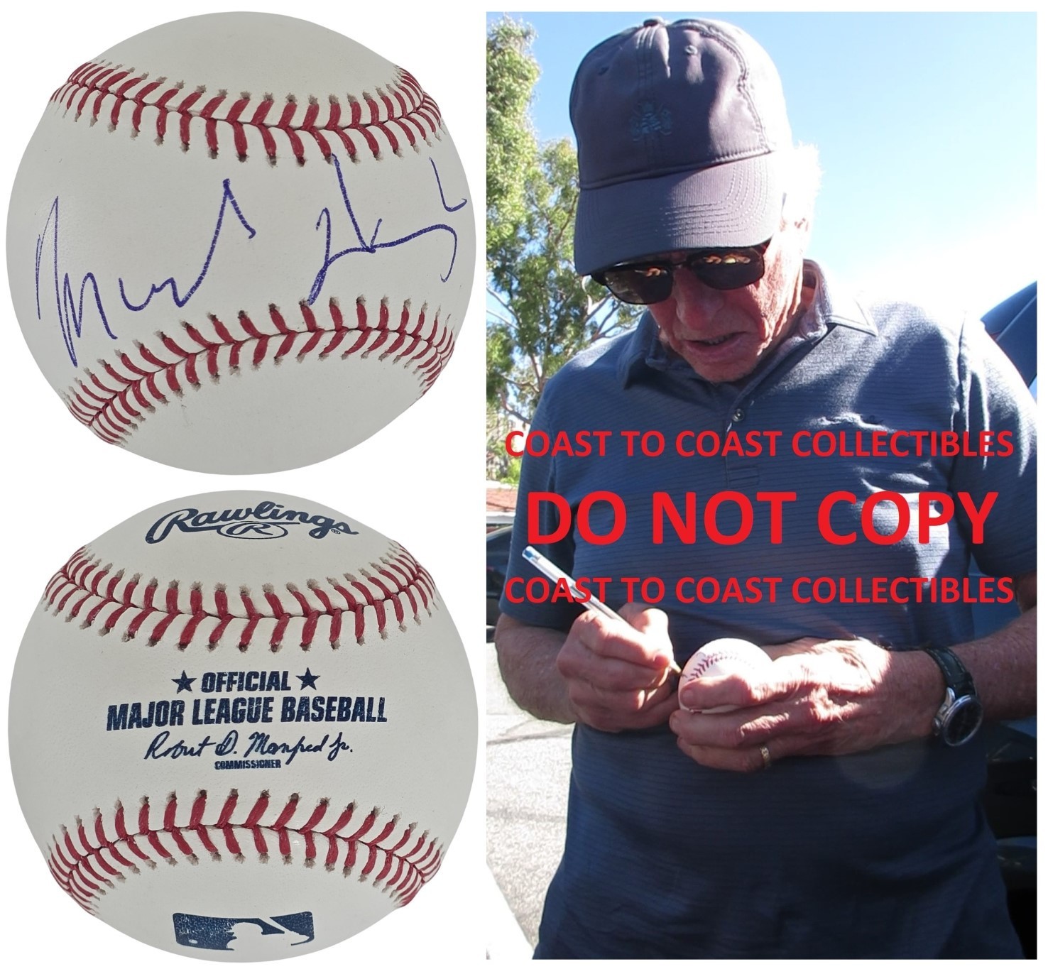 Michael Douglas Signed MLB Baseball COA Exact Proof Autographed RARE Actor Auto