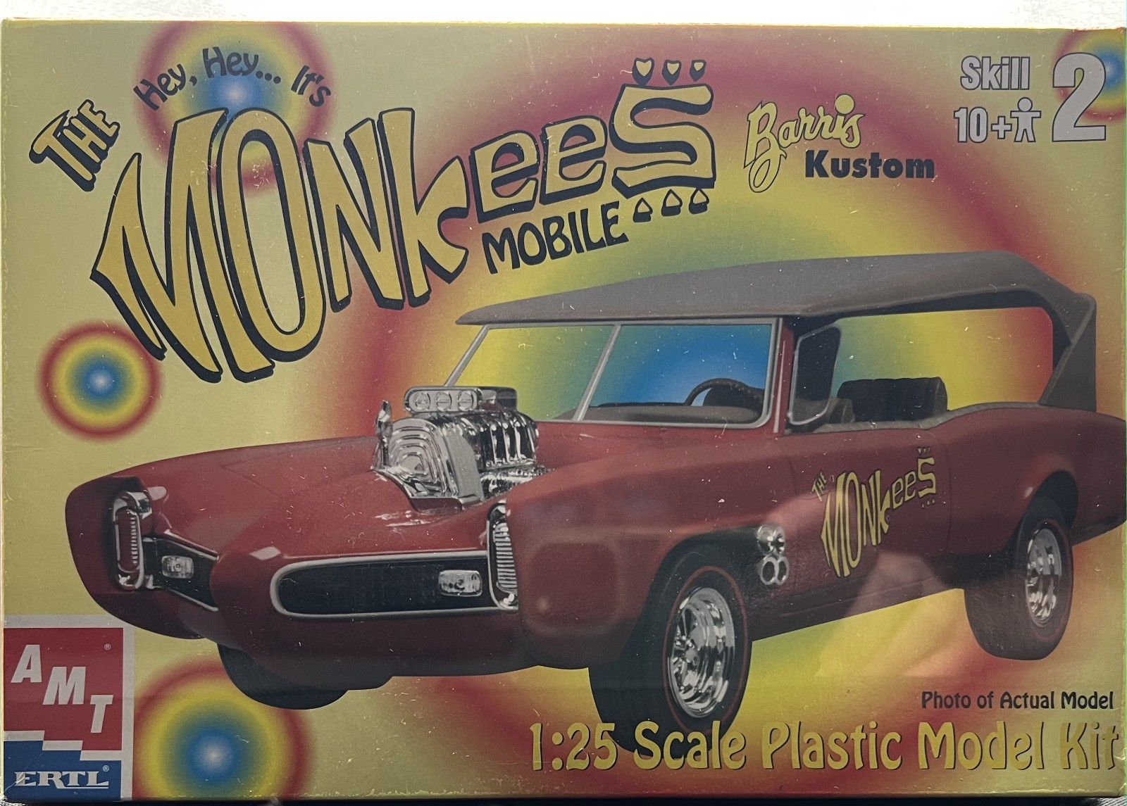 Vintage AMT The Monkees Mobile Car Kit 1:25 Scale, FACTORY SEALED