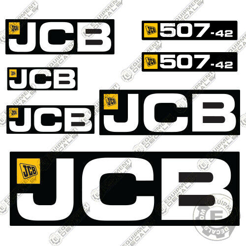 Fits JCB 507-42 Telehandler Decal Kit Loadall Full Set Fits JCB 507-42 Telehandler Decal Kit Loadall Full Set