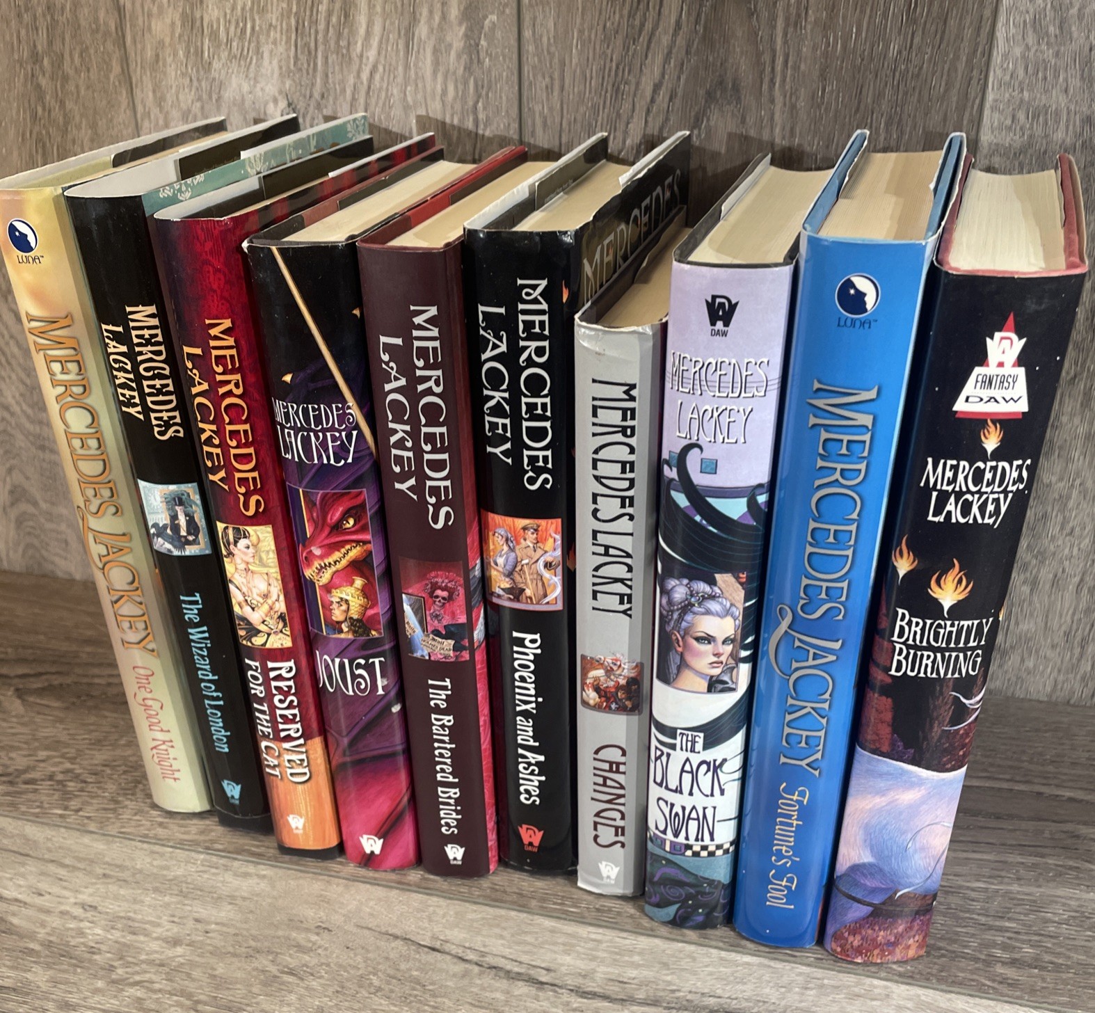 Mercedes Lackey Lot of 10 Fantasy Hardcovers WITH Dust Jackets 1st Editions DAW