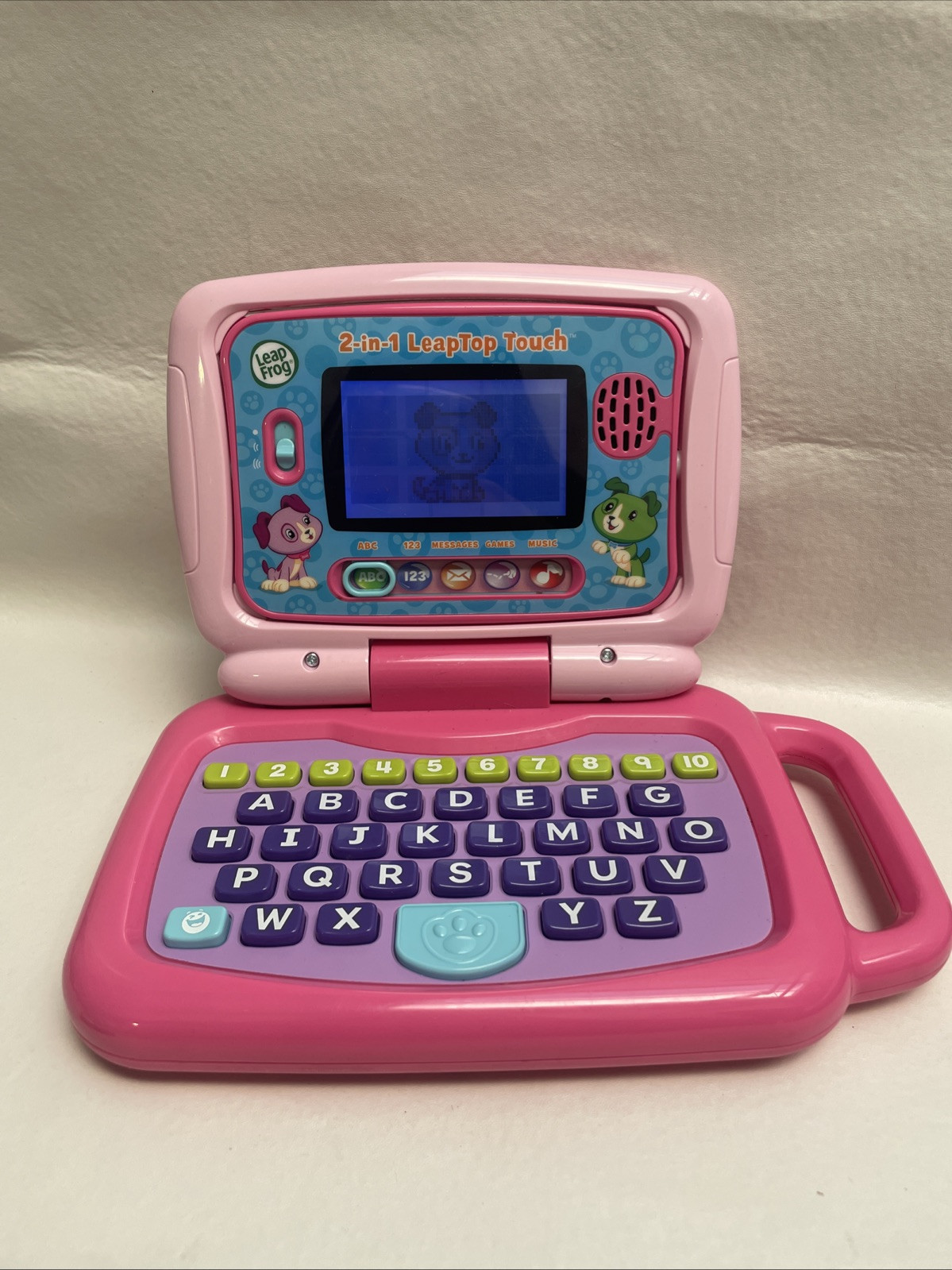 LeapFrog 2 in 1 Leaptop Touch Learning For Kids Toy Educational Pink 6009 Works