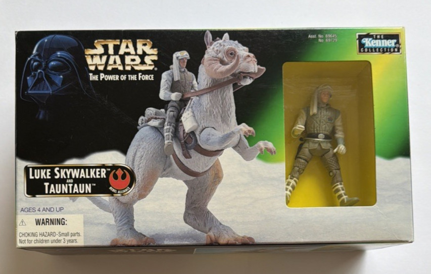 Star Wars Power Of The Force Luke Skywalker & Tauntaun Action Figure Kenner 1997 Star Wars Power Of The Force Luke Skywalker & Tauntaun Action Figure Kenner 1997
