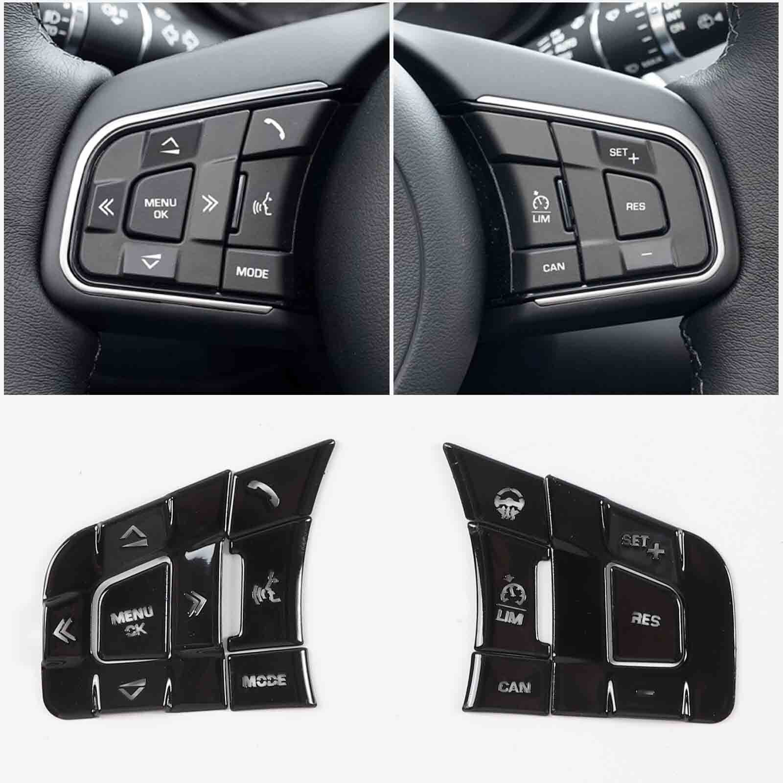 Black Alloy Steering Wheel Button For Jaguar XE XF F-PACE E-PACE F-TYPE
