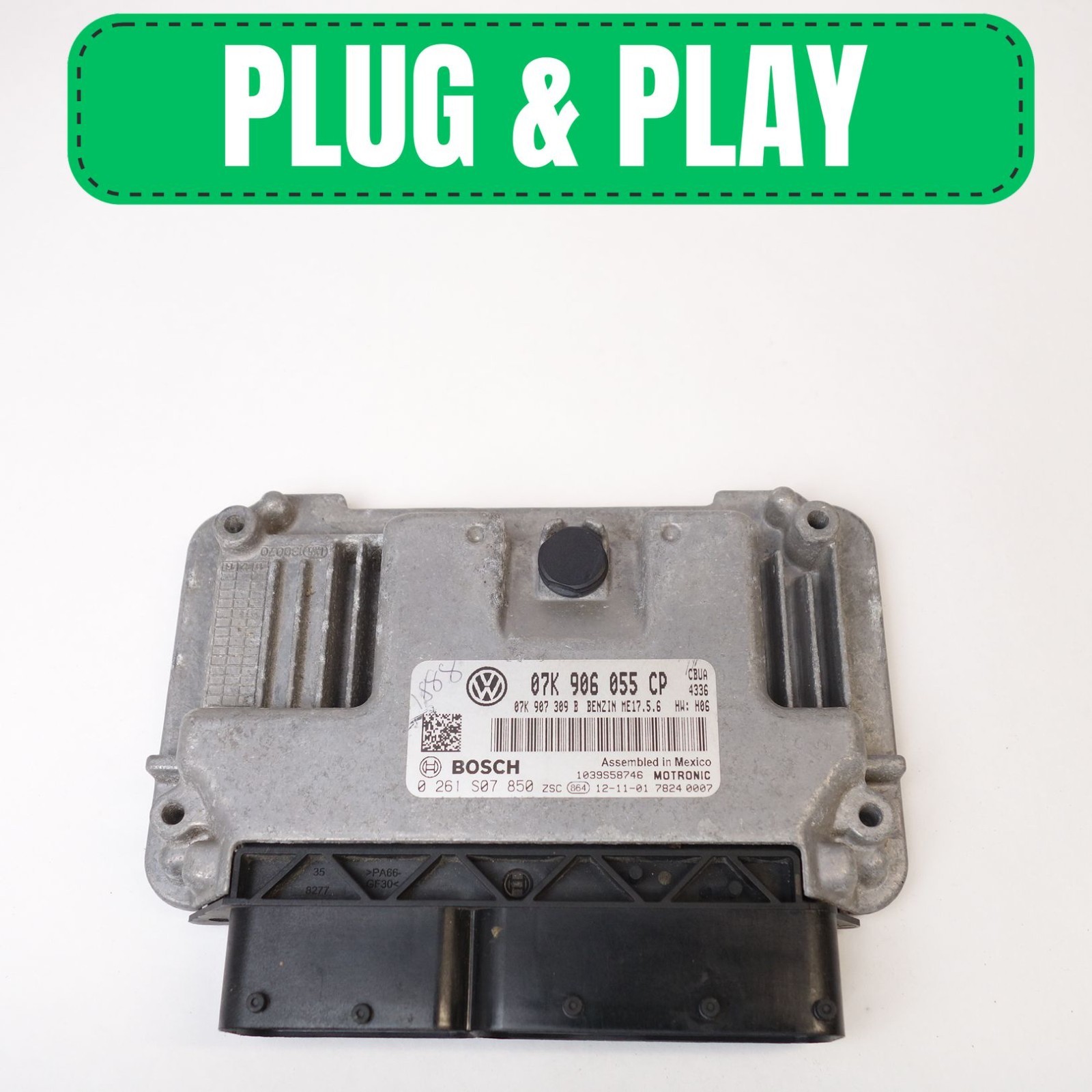 2012-2013 VW Volkswagen Jetta 2.5 Engine Computer ECU ECM 07K906055CP 2012-2013 VW Volkswagen Jetta 2.5 Engine Computer ECU ECM 07K906055CP