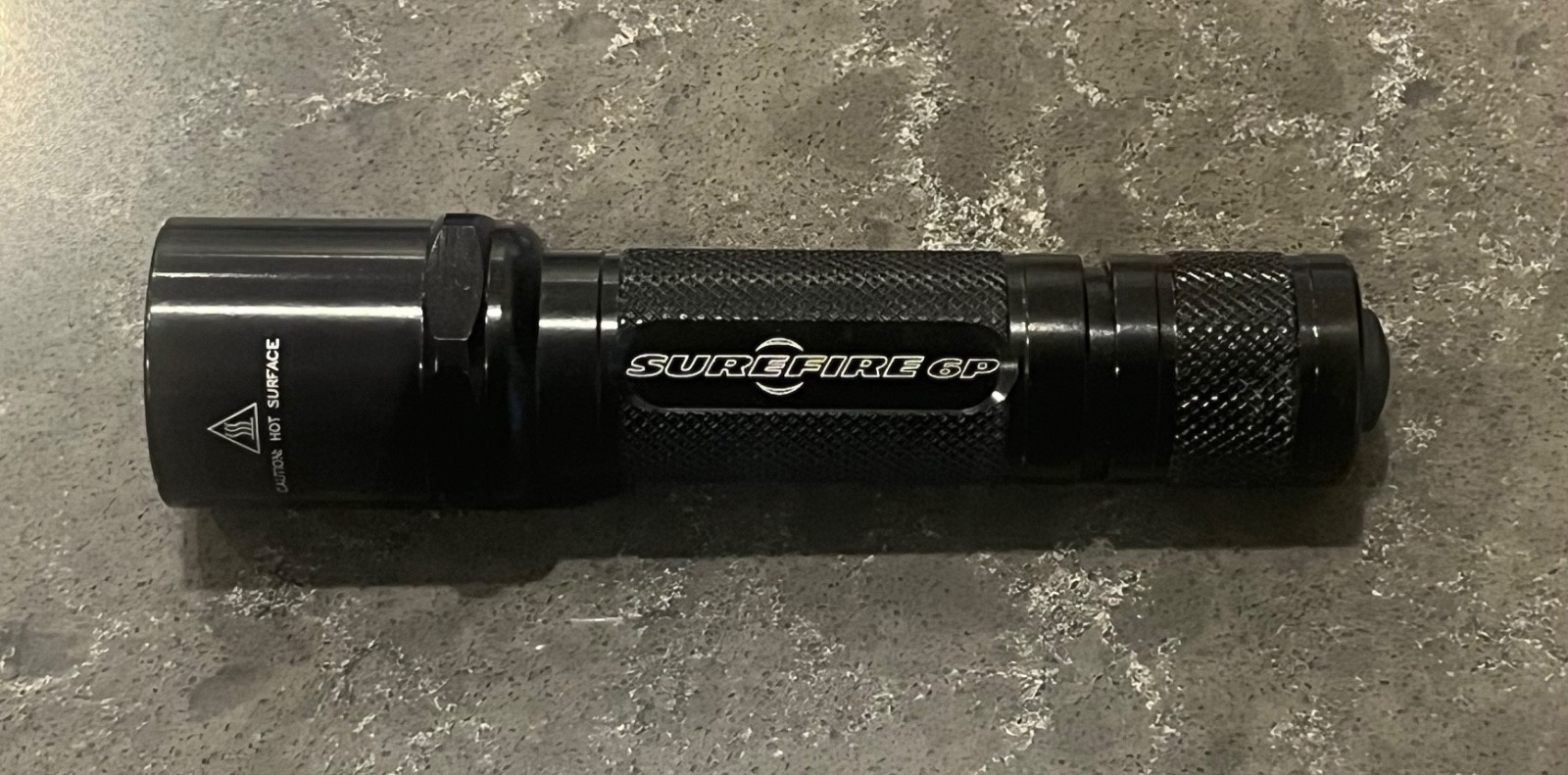 Vintage Surefire 6P Flashlight Incandescent Black Excellent Condition Bright Tac