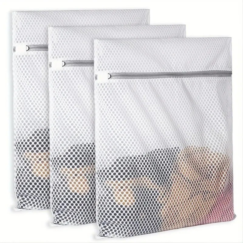 Mesh Laundry Bags for Delicates with Non Rust Zipper- White Laundry Bag Mesh Laundry Bags for Delicates with Non Rust Zipper- White Laundry Bag