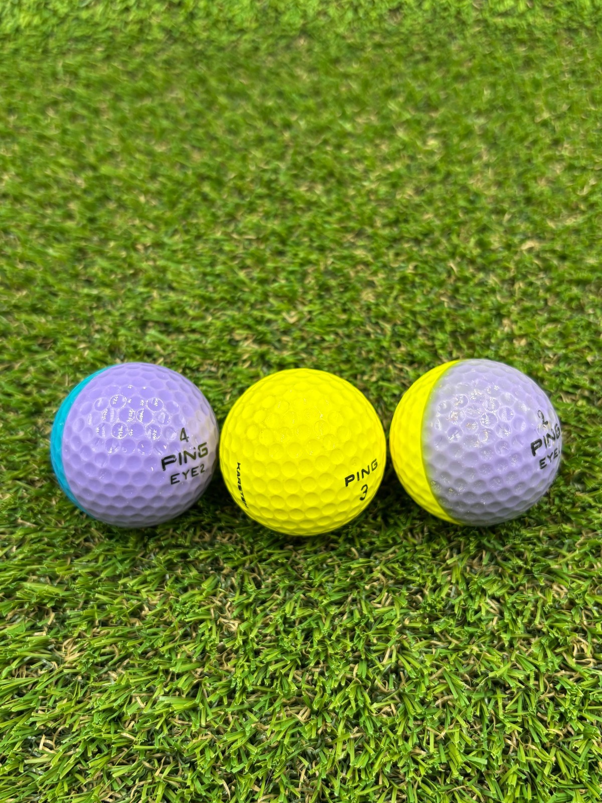 PING EYE 2 Rare Specialty 3 Pack Mix AAAA 4A Near Mint  Recycled Balls