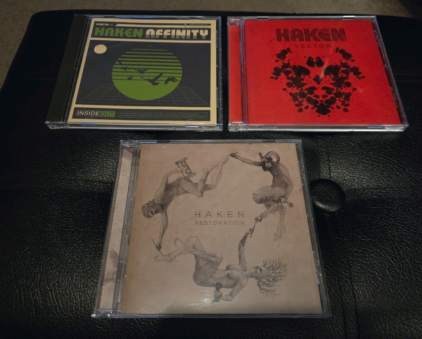 Haken 3 CD Lot . Used. Vector, Affinity, Rare Restoration EP Prog Metal. Haken 3 CD Lot . Used. Vector, Affinity, Rare Restoration EP Prog Metal.