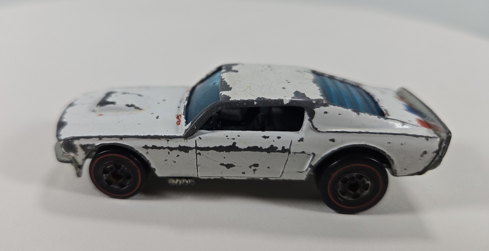 Vintage 1974 Hot Wheels Redline Mustang Stocker White Super Rare Vintage 1974 Hot Wheels Redline Mustang Stocker White Super Rare