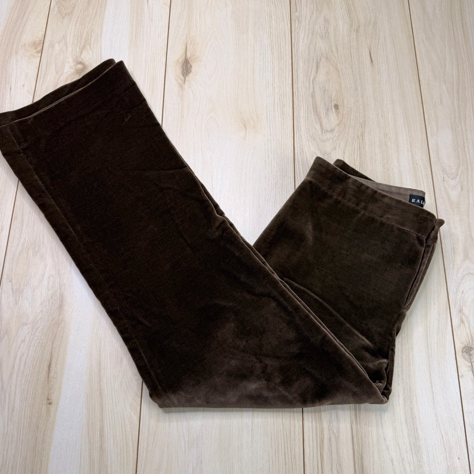 VTG Ralph Lauren Black Label Brown Cotton/Rayon Velvet Pants Made In Italy Sz 2 VTG Ralph Lauren Black Label Brown Cotton/Rayon Velvet Pants Made In Italy Sz 2