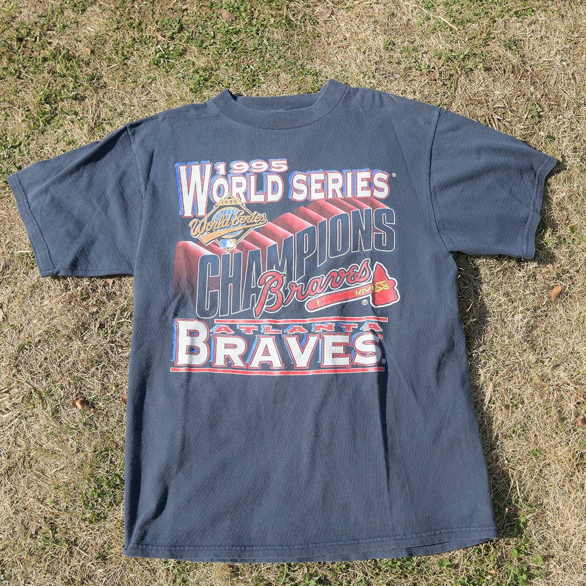 Remake 90s MLB Atlanta Braves 1995 World Champion T-shirt Baseball HN6955