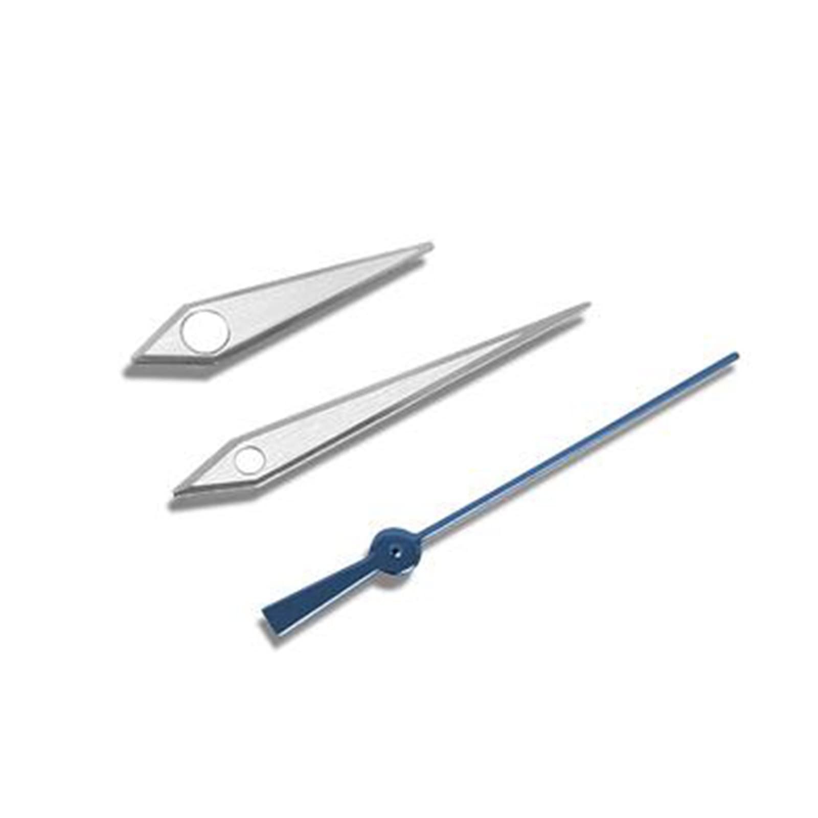 Watch Hands 3 Pins Repair Parts for NH35 NH36 4R 7S Movement Silver