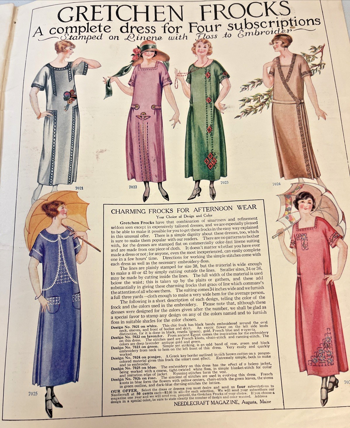 Needlecraft Magazine 1923 1924 1927 Fashions Patterns Crafts Basket Illustrated Needlecraft Magazine 1923 1924 1927 Fashions Patterns Crafts Basket Illustrated