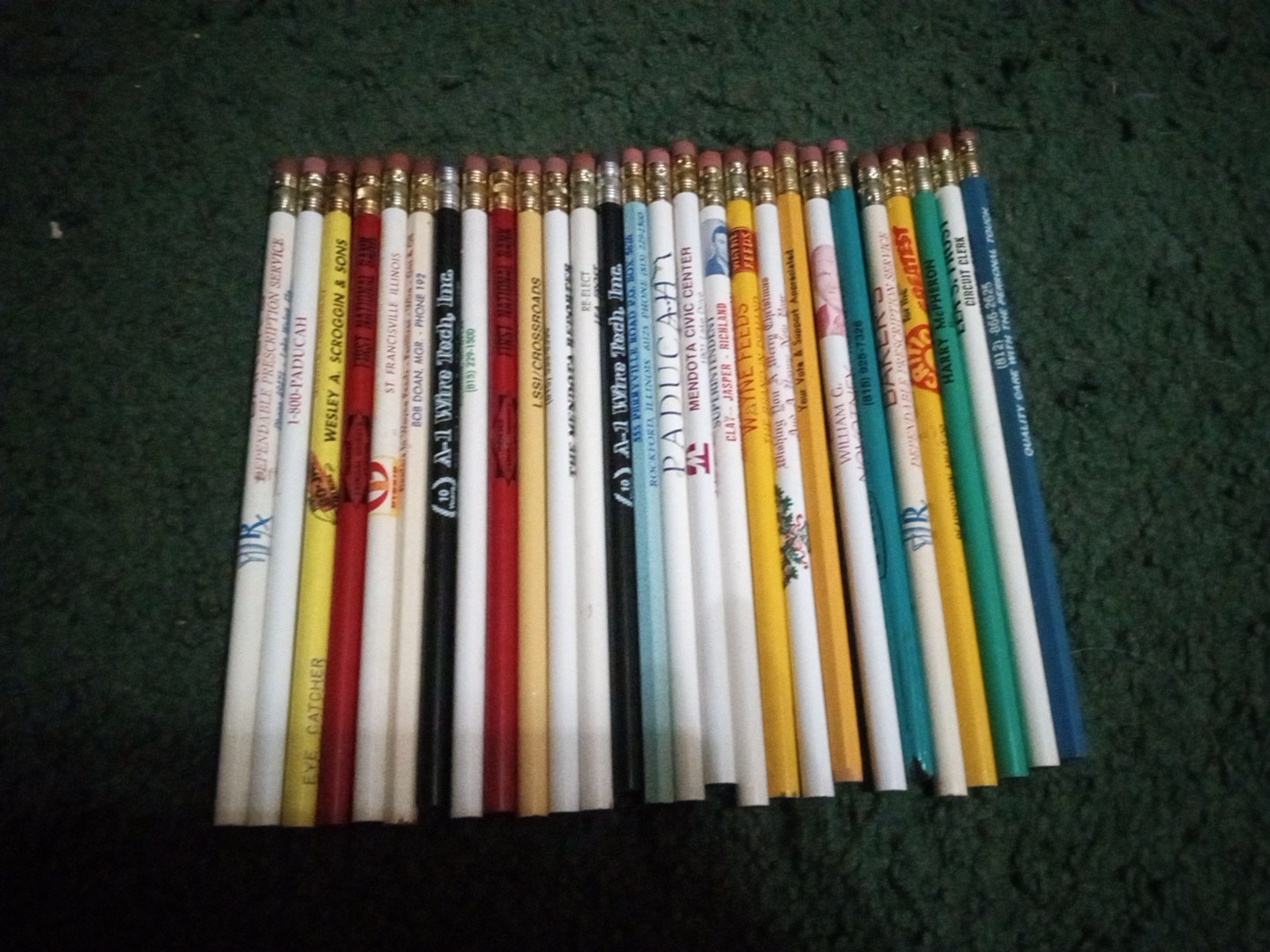 Vintage Advertisement Pencils Lot Of 27 Unused Perfect Some Unique Artwork USA