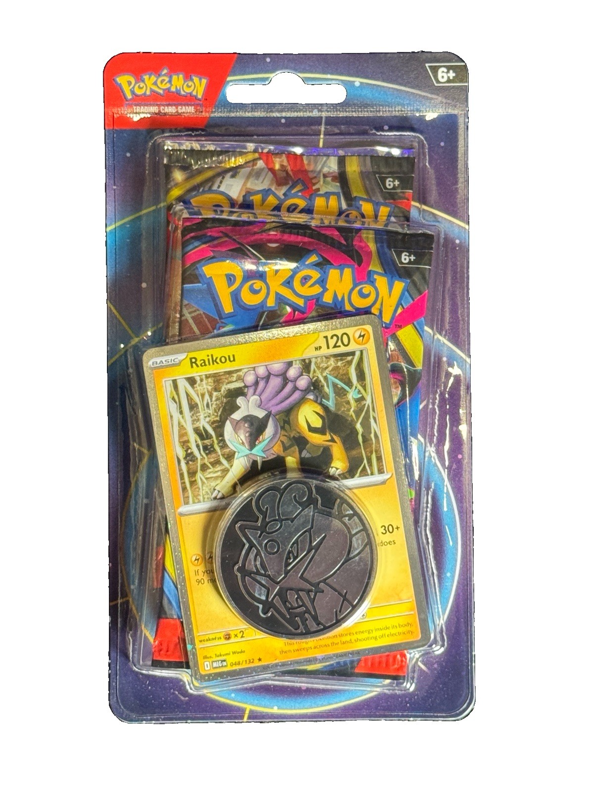 Pokemon TCG: Phantasmal Flames & Mega Evolution 2-Pack Blister Raikou Promo Pokemon TCG: Phantasmal Flames & Mega Evolution 2-Pack Blister Raikou Promo