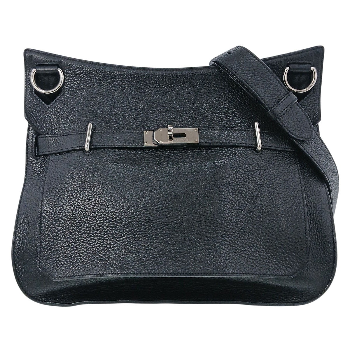Hermes psier 37 R 2014 Shoulder Bag Togo Black Sier r30_0916