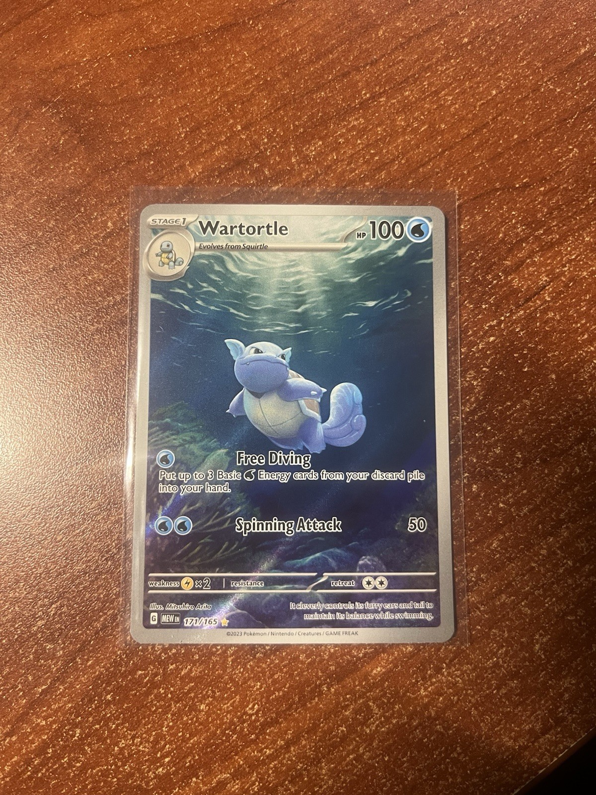 Wartortle 171/165 Sv: Scarlet & Violet 151 Holo