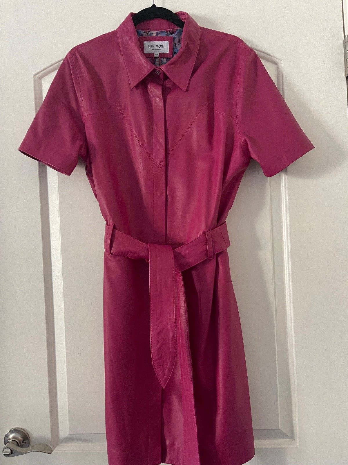 Gorgeous Fuchsia leather dress Gorgeous Fuchsia leather dress