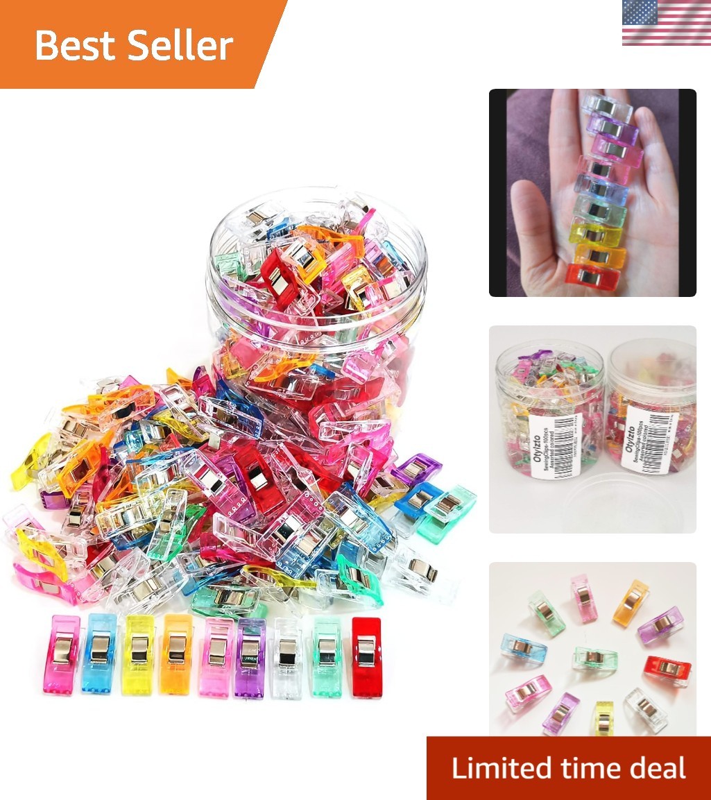 New Sewing Clips 100pcs Assorted Colors