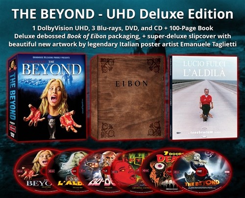 THE BEYOND 4K Ultra HD + Blu-ray + Audio CD 6 Disc Deluxe Edition Lucio Fulci