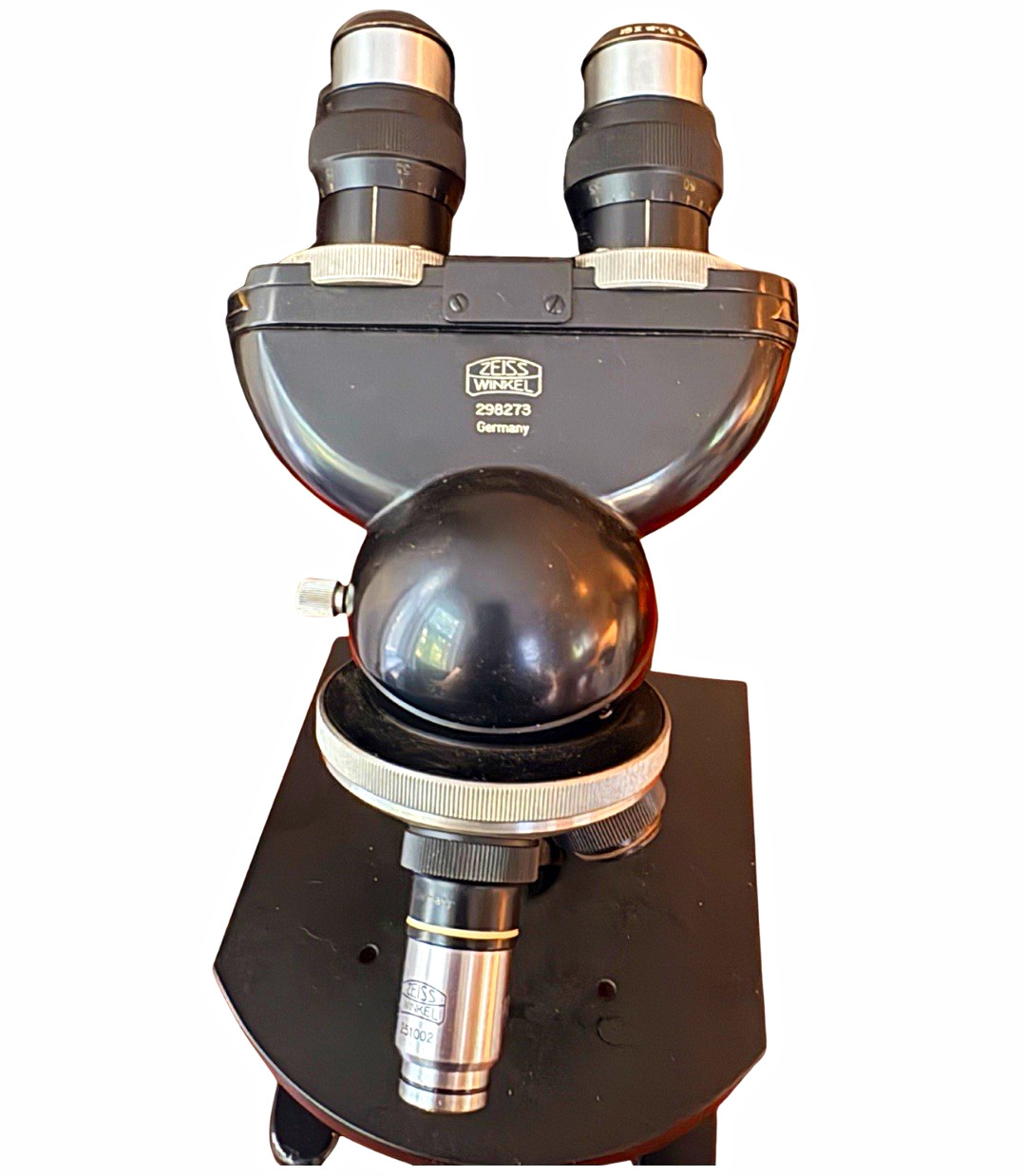 Vintage Zeiss Winkel Metallurgical Incident Light Microscope Body Germany 298273